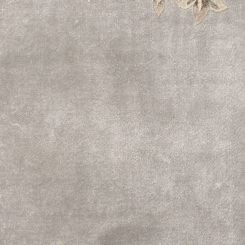 中国シルク 絨毯 124x60cm - オリエンタル絨毯