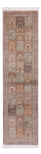 カシミールシルク 絨毯 304x79cm - オリエンタル絨毯