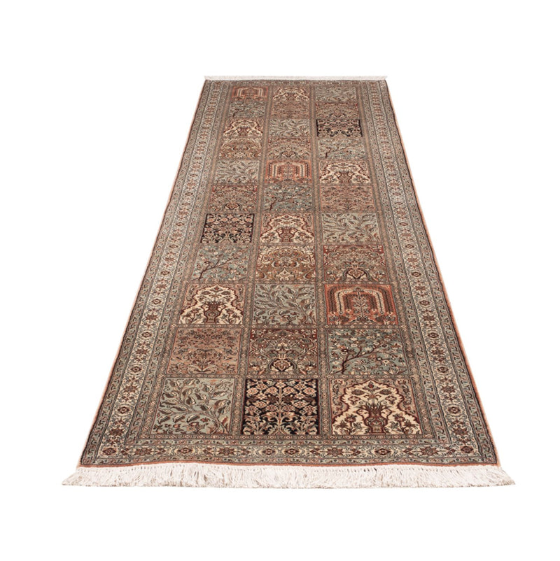 カシミールシルク 絨毯 301x77cm - オリエンタル絨毯