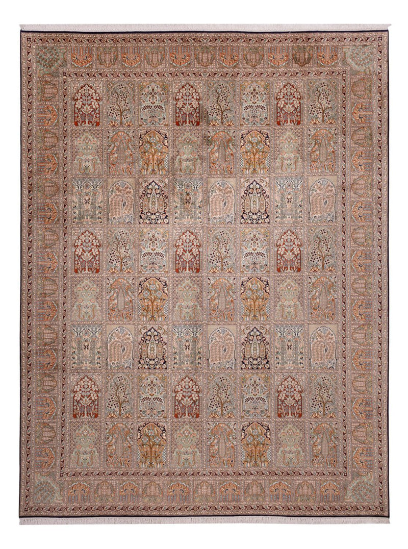 カシミールシルク 絨毯 362x274cm - オリエンタル絨毯