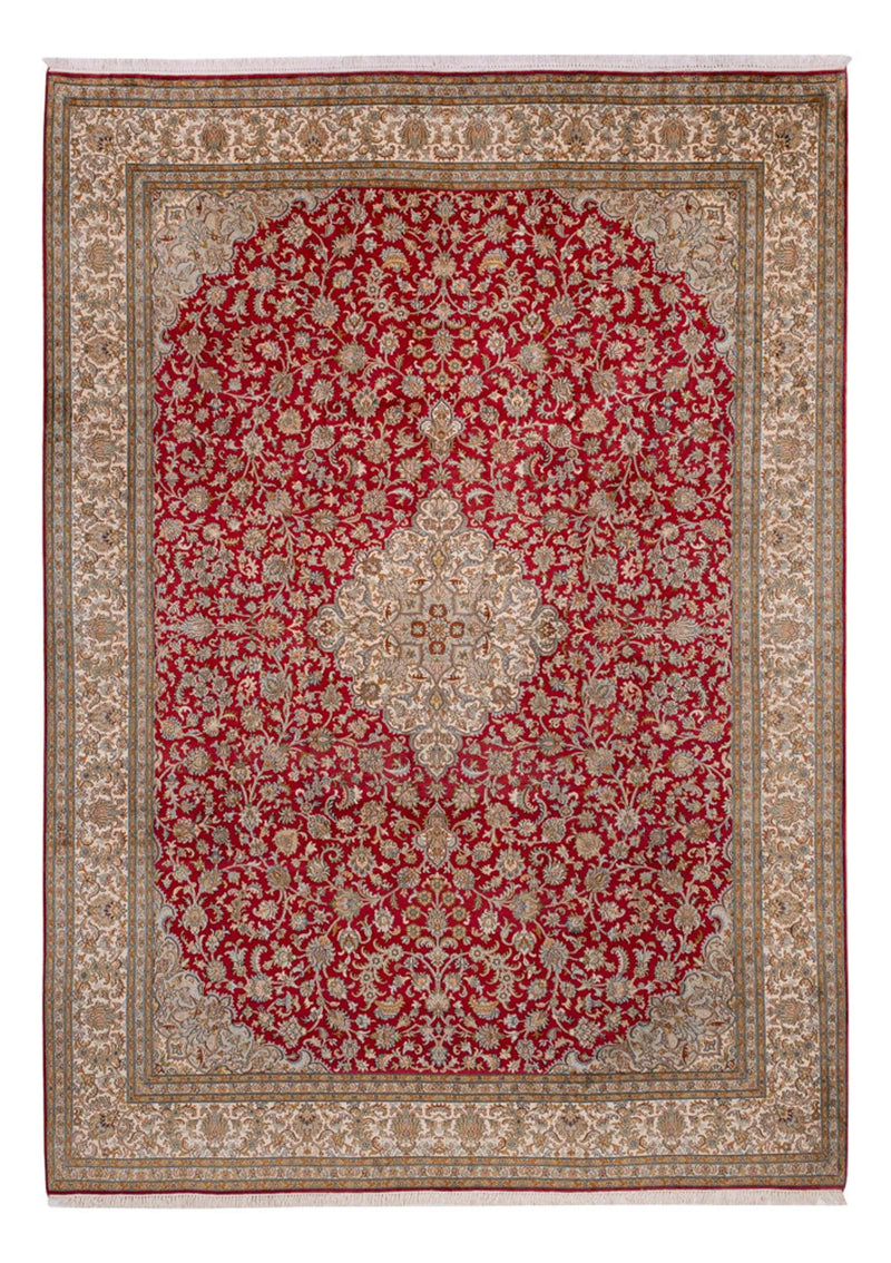 カシミールシルク 絨毯 339x244cm - オリエンタル絨毯