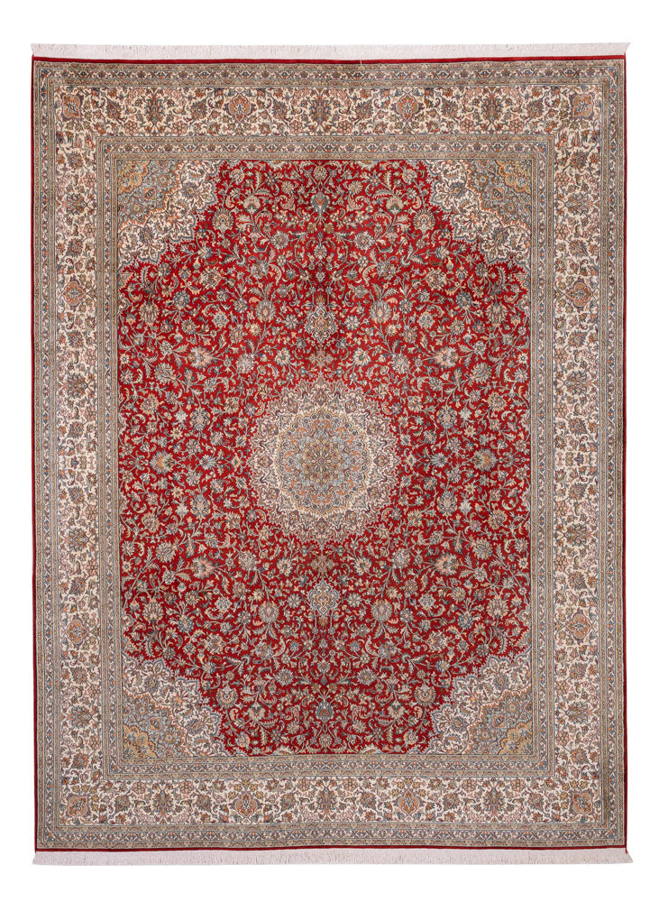 カシミールシルク 絨毯 321x245cm - オリエンタル絨毯