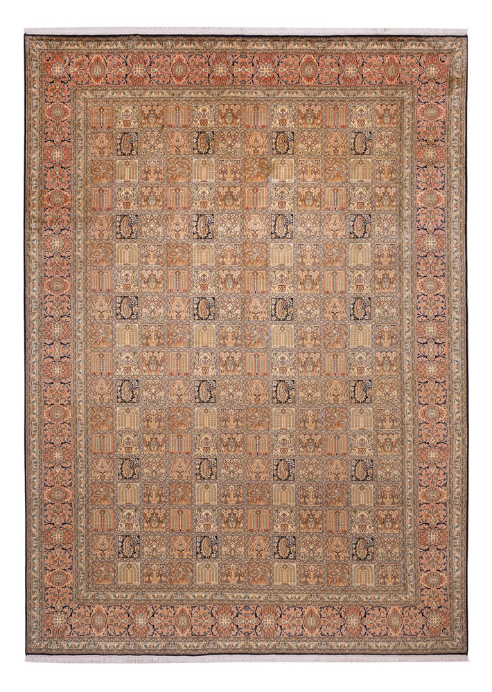 カシミールシルク 絨毯 344x245cm - オリエンタル絨毯