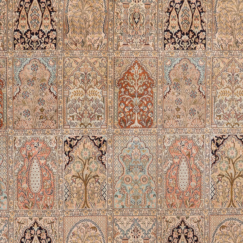 カシミールシルク 絨毯 381x273cm - オリエンタル絨毯