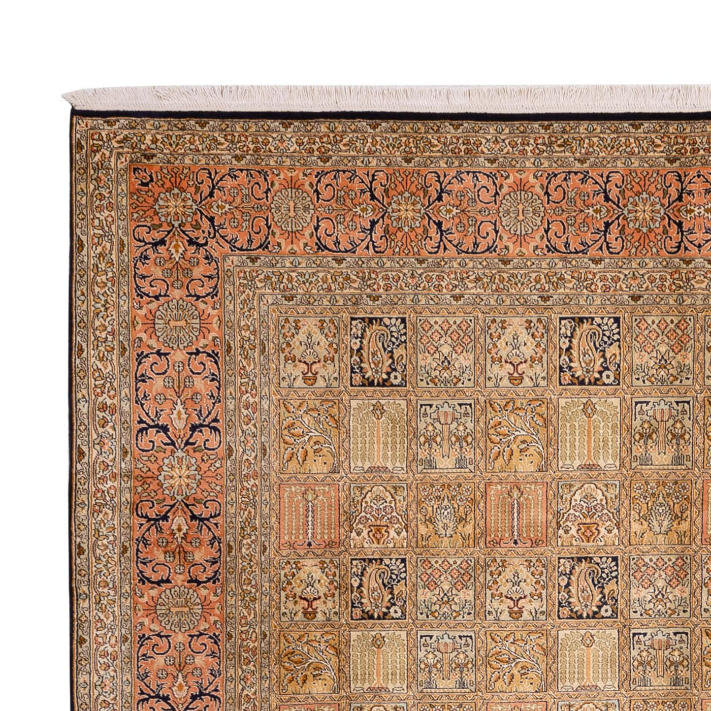 カシミールシルク 絨毯 339x246cm - オリエンタル絨毯