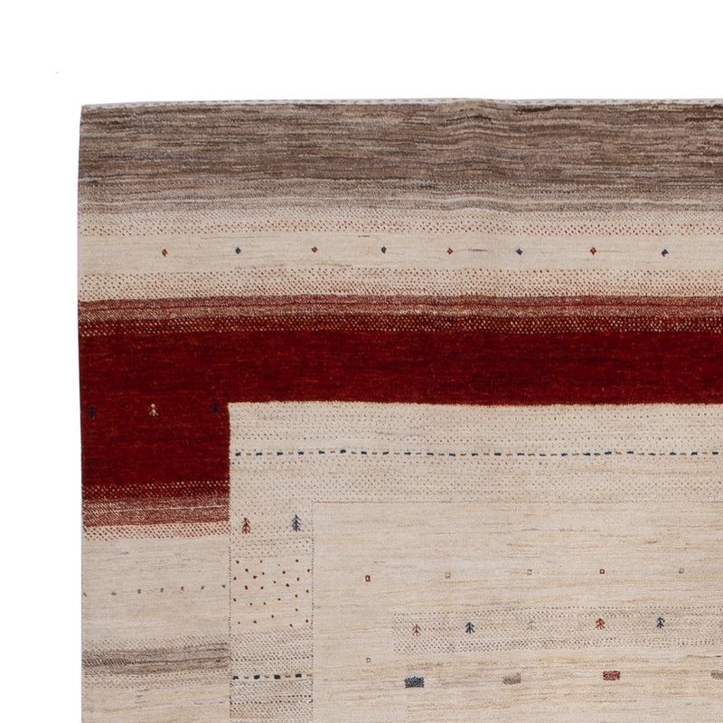インド ロリバフト 絨毯 357x244cm - ウールラグ