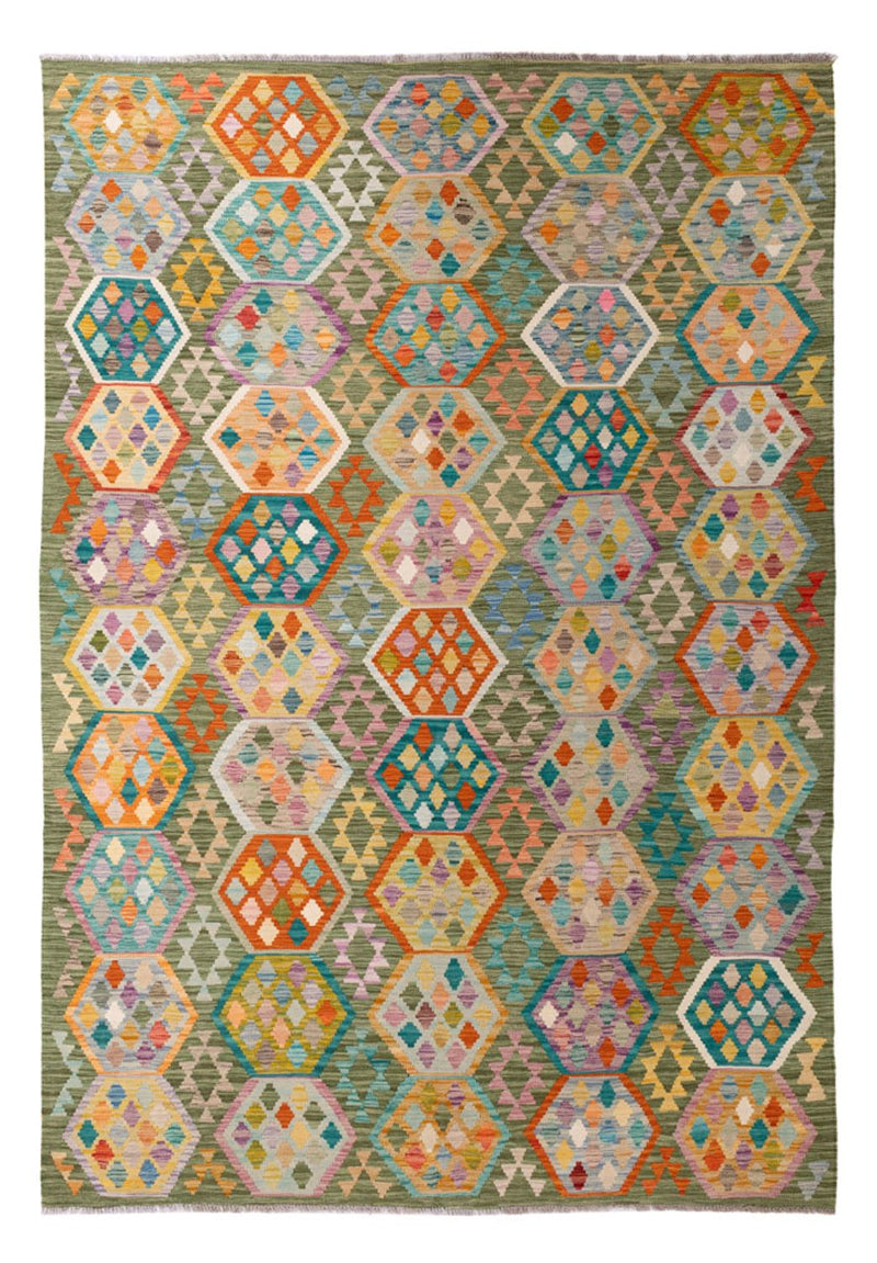 キリム マイメネ 絨毯 299x200cm - ウールラグ