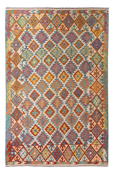 キリム マイメネ 絨毯 198x298cm - ウールラグ