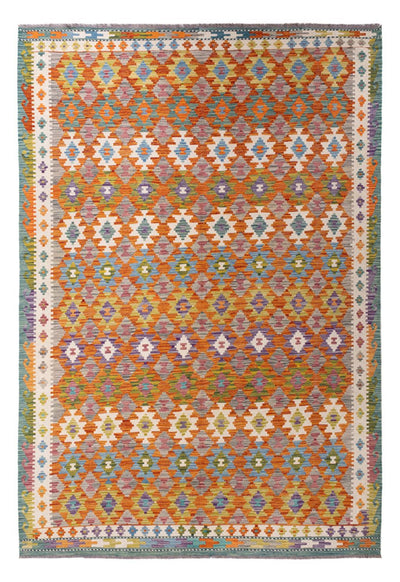 キリム マイメネ 絨毯 206x298cm - ウールラグ