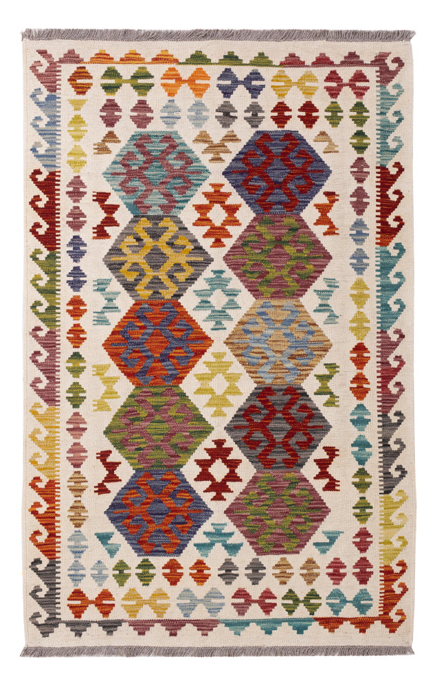 キリム マイメネ 絨毯 155x97cm - ウールラグ