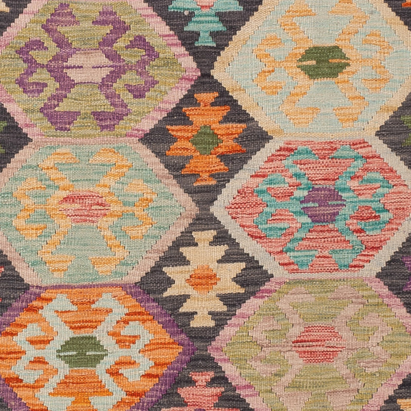 キリム マイメネ 絨毯 195x161cm - ウールラグ