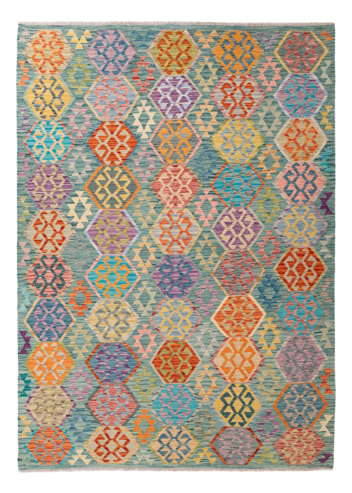 キリム マイメネ 絨毯 252x179cm - ウールラグ