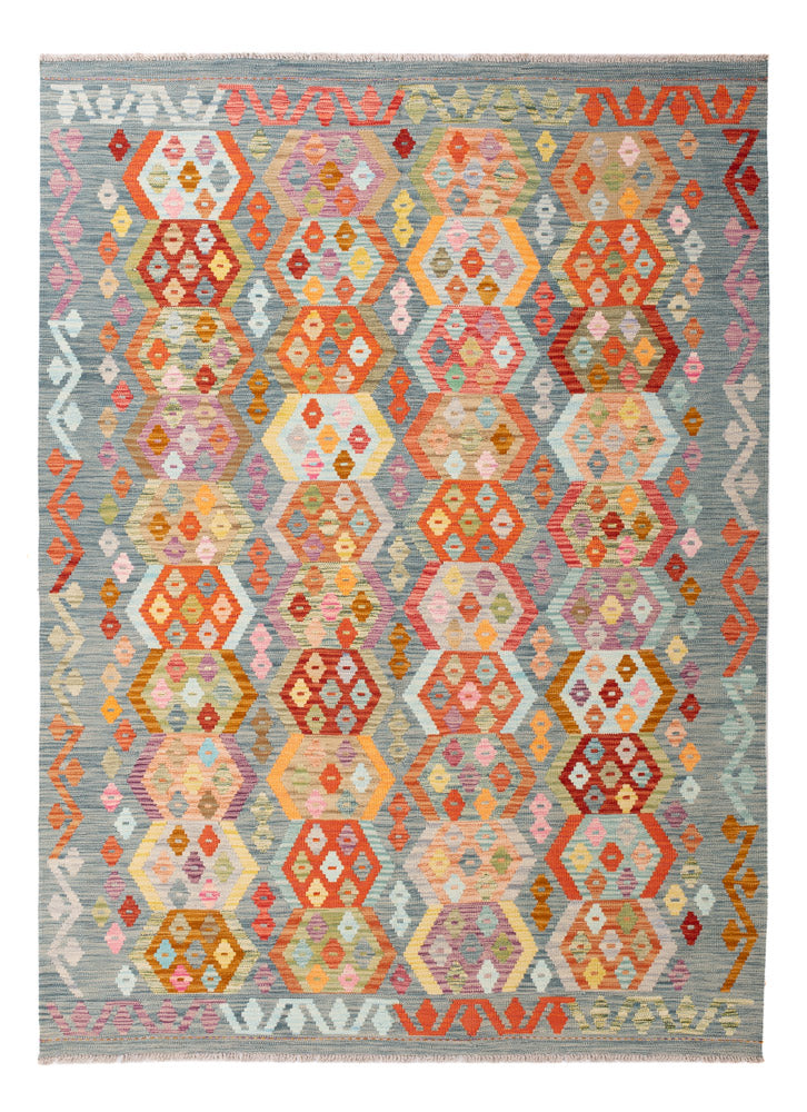 キリム マイメネ 絨毯 242x178cm - ウールラグ