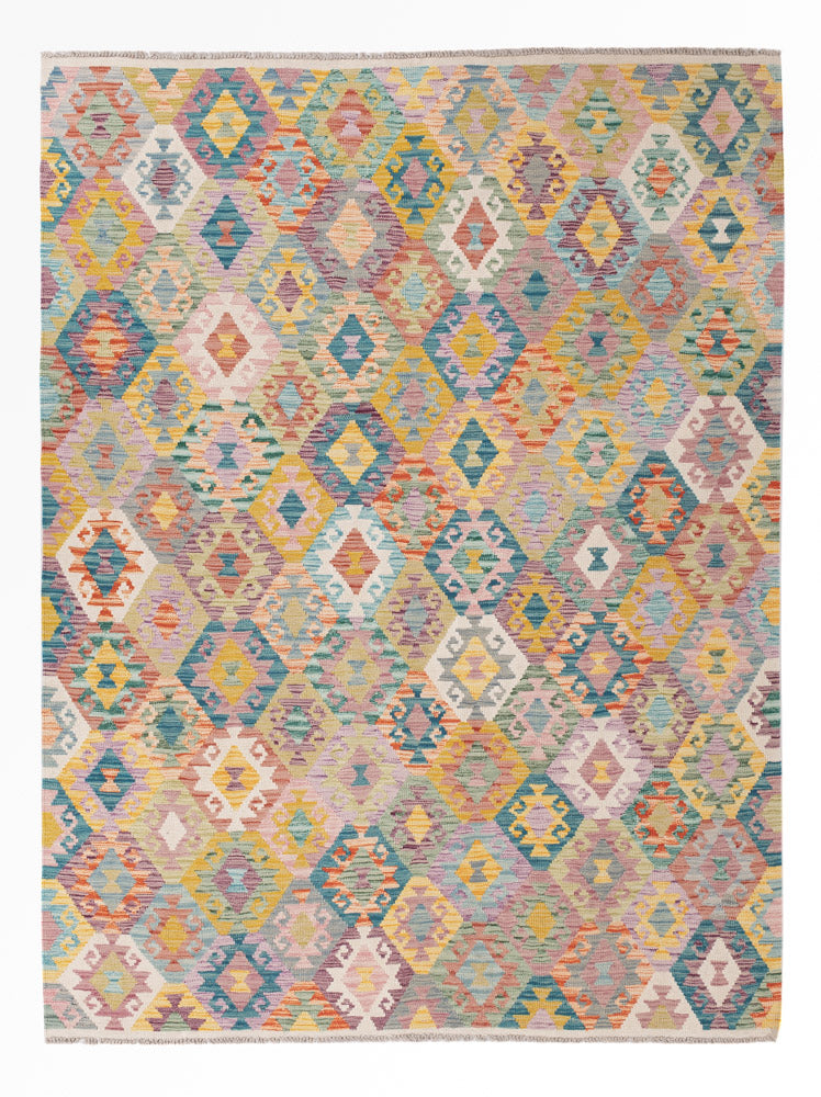 キリム マイメネ 絨毯 241x182cm - ウールラグ
