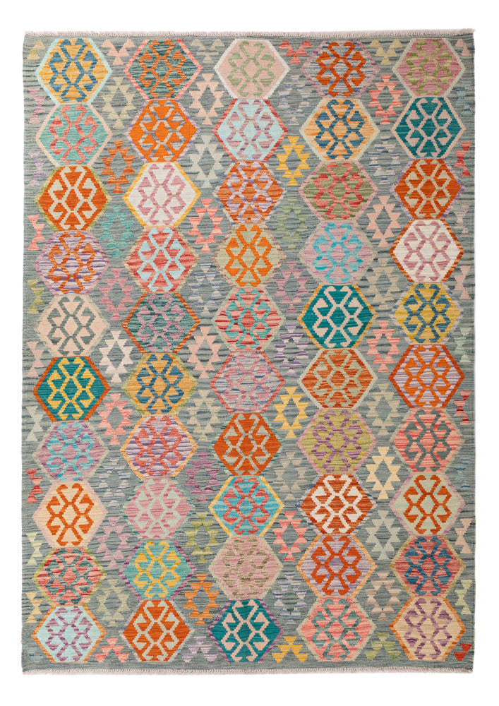キリム マイメネ 絨毯 253x178cm - ウールラグ