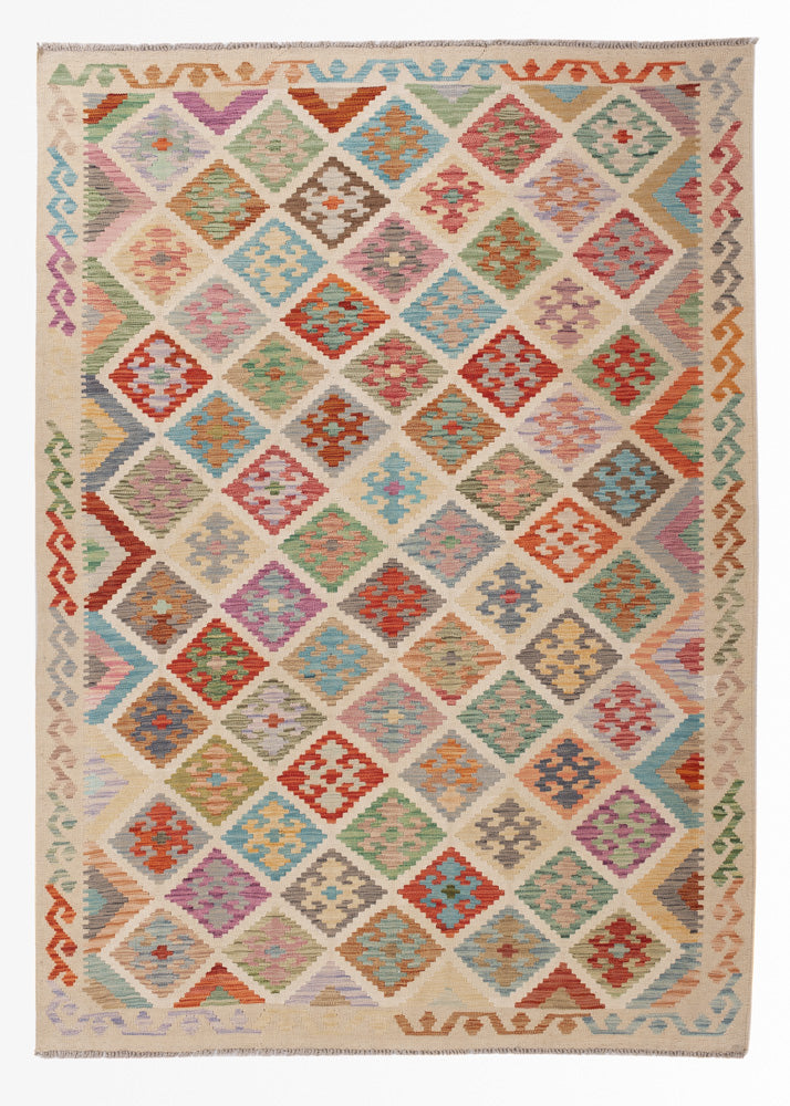 キリム マイメネ 絨毯 243x170cm - ウールラグ
