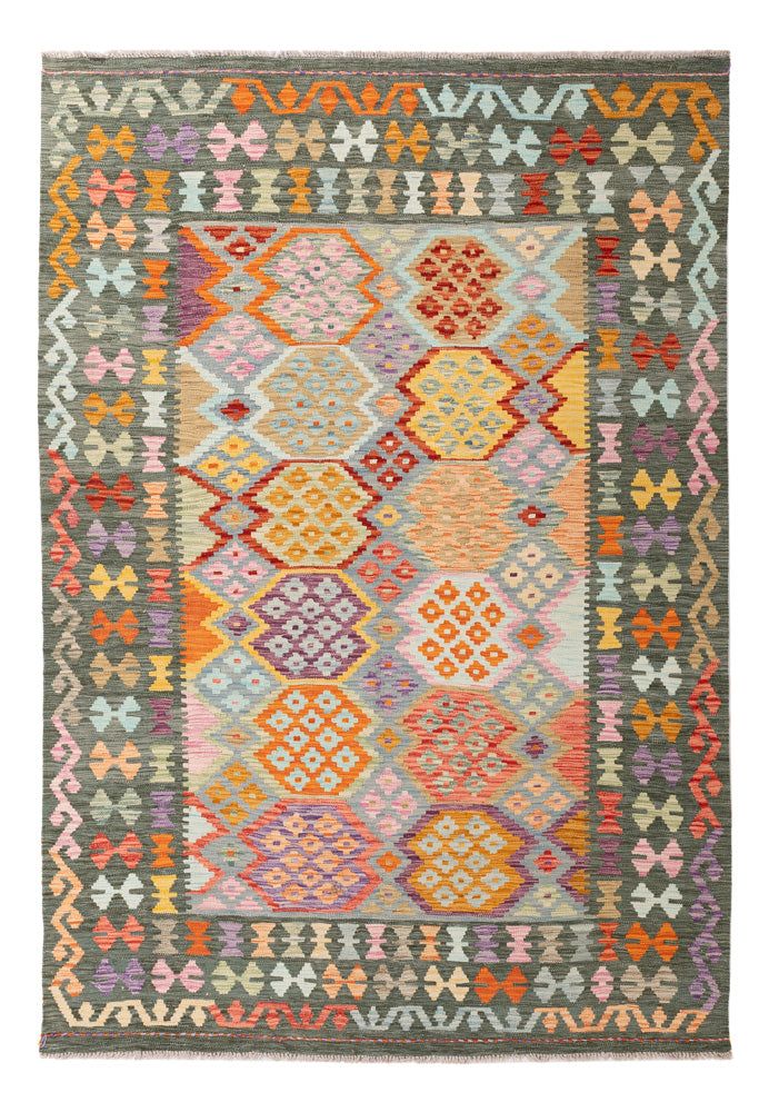 キリム マイメネ 絨毯 243x173cm - ウールラグ