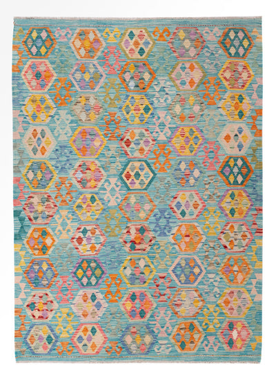 キリム マイメネ 絨毯 177x248cm - ウールラグ