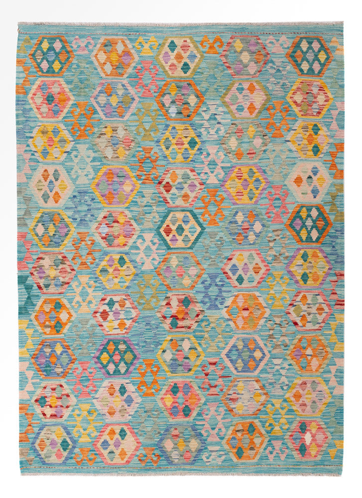 キリム マイメネ 絨毯 248x177cm - ウールラグ