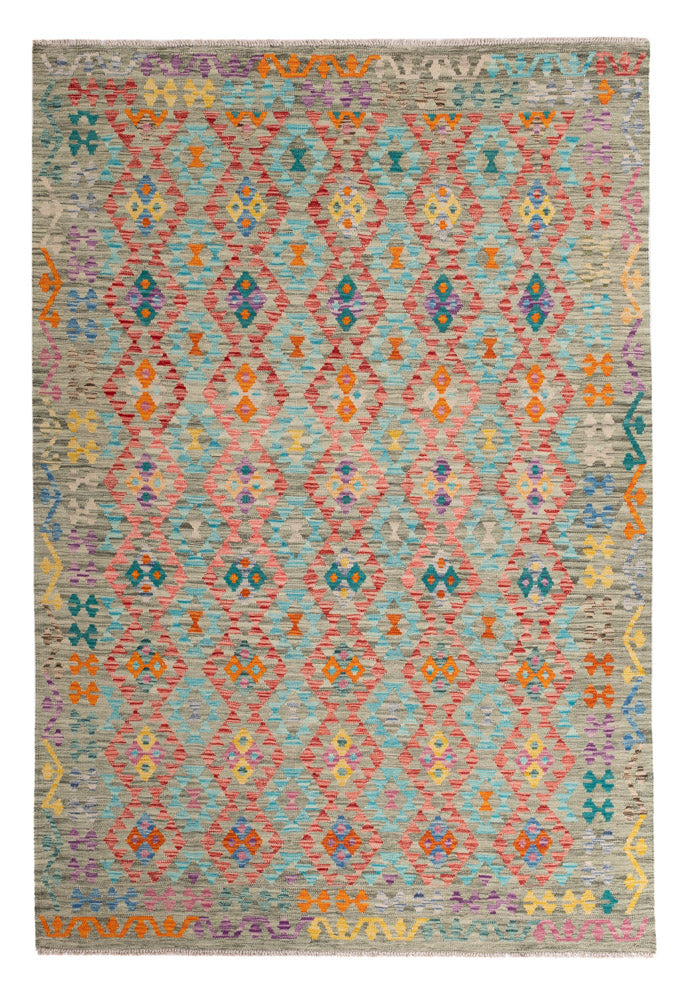 キリム マイメネ 絨毯 255x178cm - ウールラグ