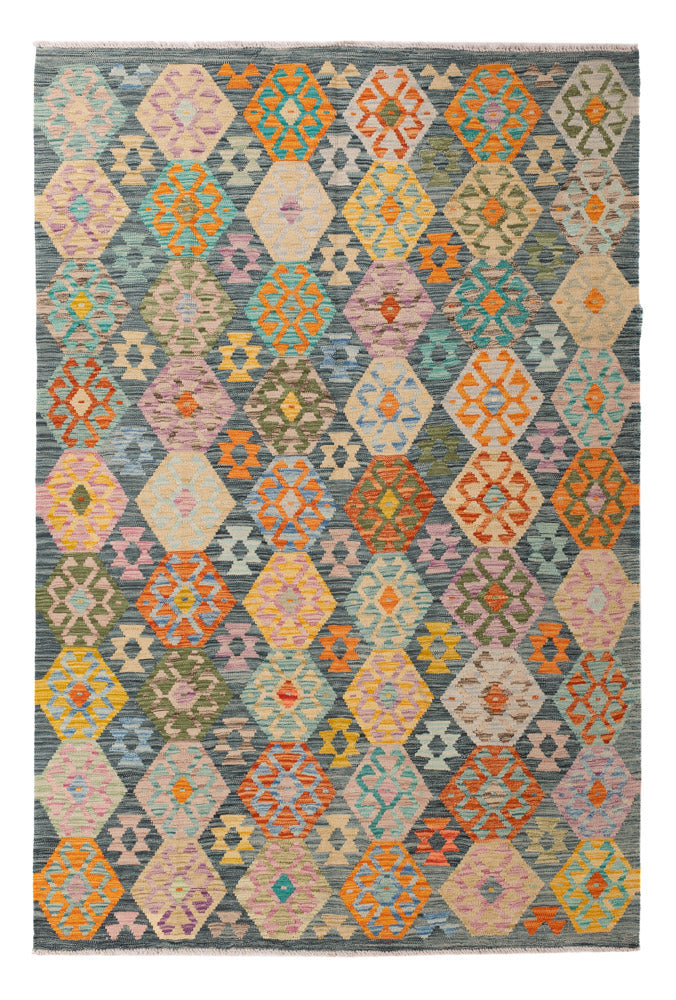 キリム マイメネ 絨毯 251x168cm - ウールラグ