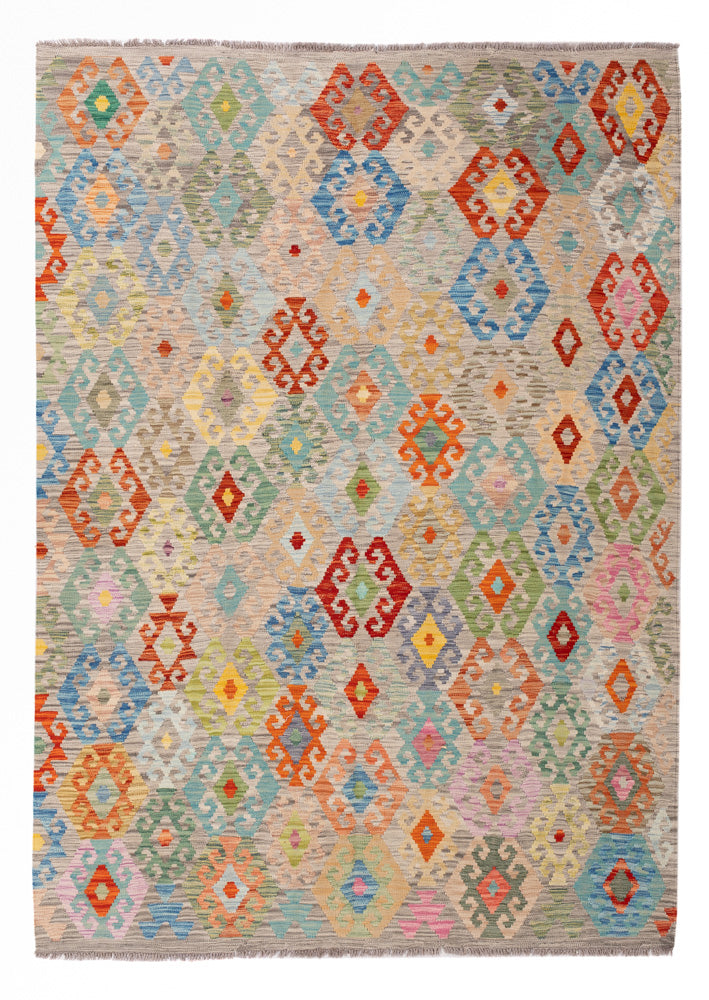 キリム マイメネ 絨毯 252x185cm - ウールラグ