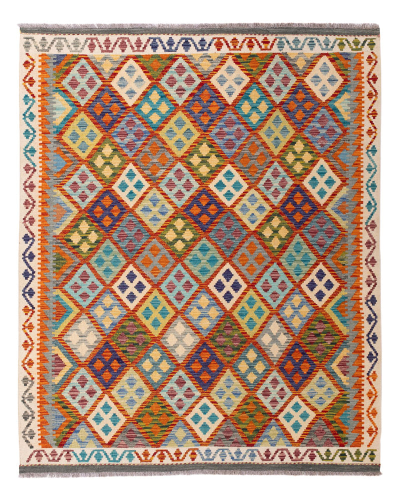 キリム マイメネ 絨毯 197x158cm - ウールラグ