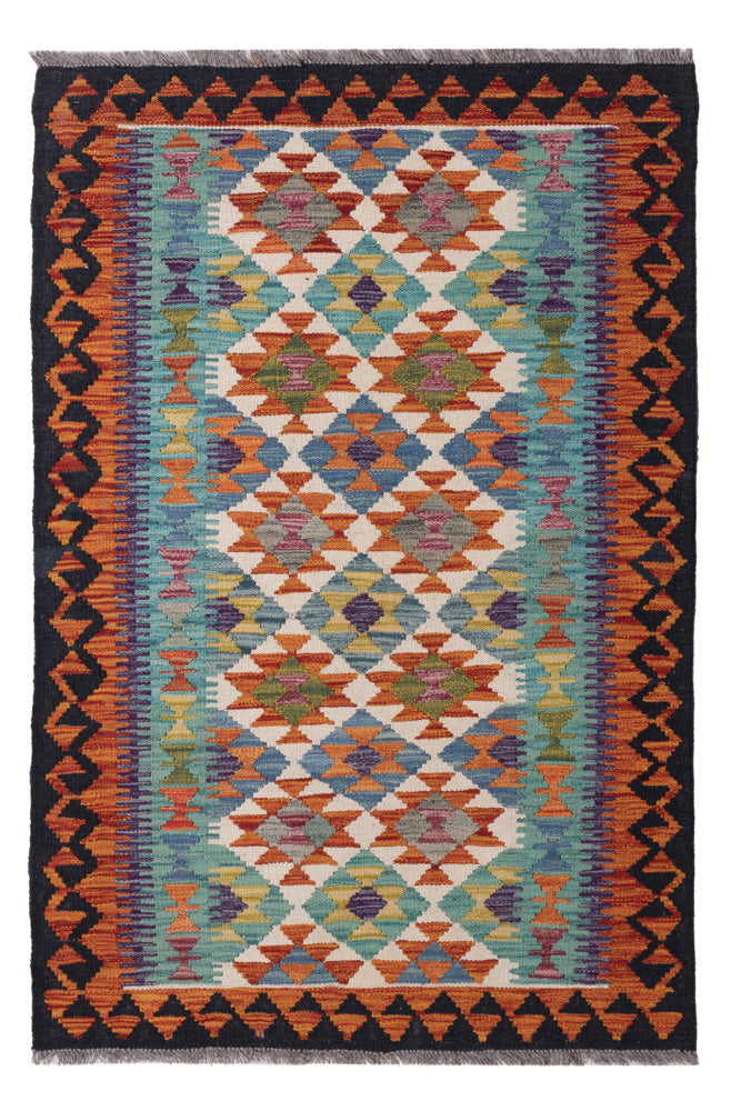 キリム マイメネ 絨毯 149x98cm - ウールラグ