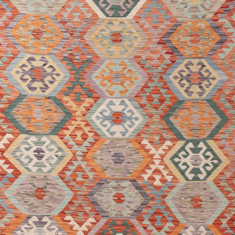 キリム マイメネ 絨毯 392x315cm - ウールラグ