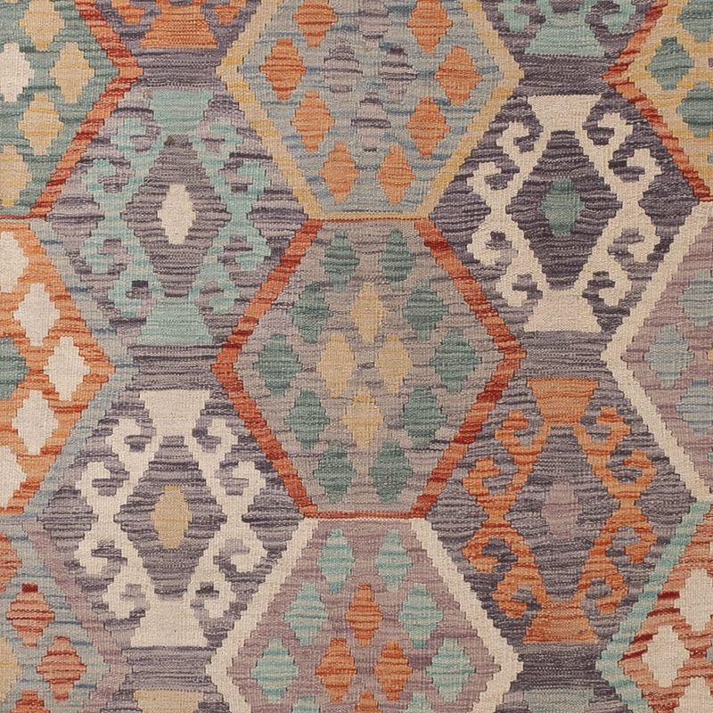 キリム マイメネ 絨毯 356x262cm - ウールラグ