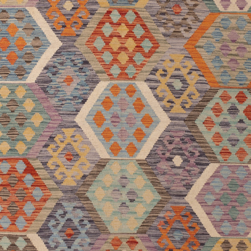 キリム マイメネ 絨毯 350x249cm - ウールラグ