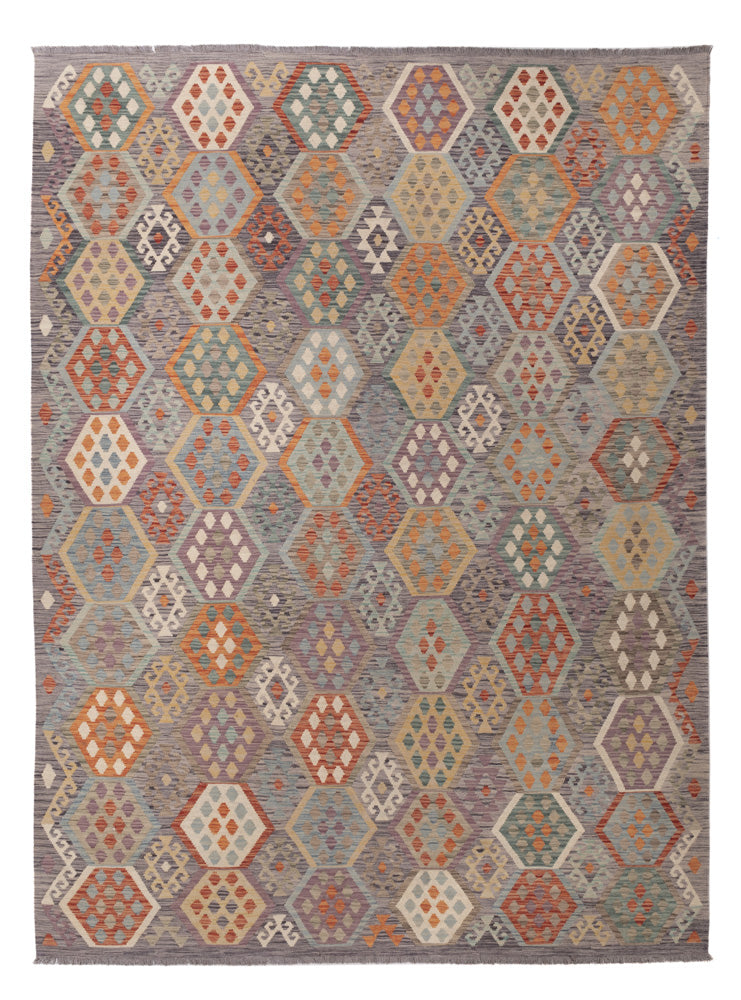 キリム マイメネ 絨毯 346x257cm - ウールラグ
