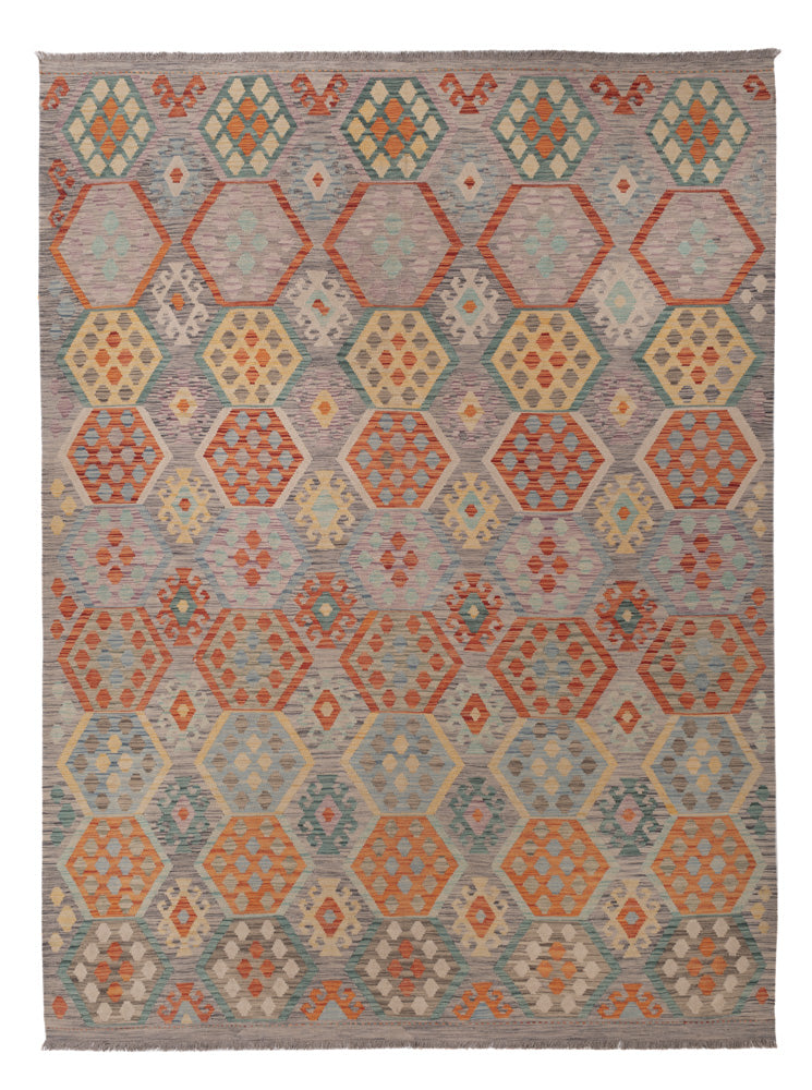 キリム マイメネ 絨毯 337x251cm - ウールラグ