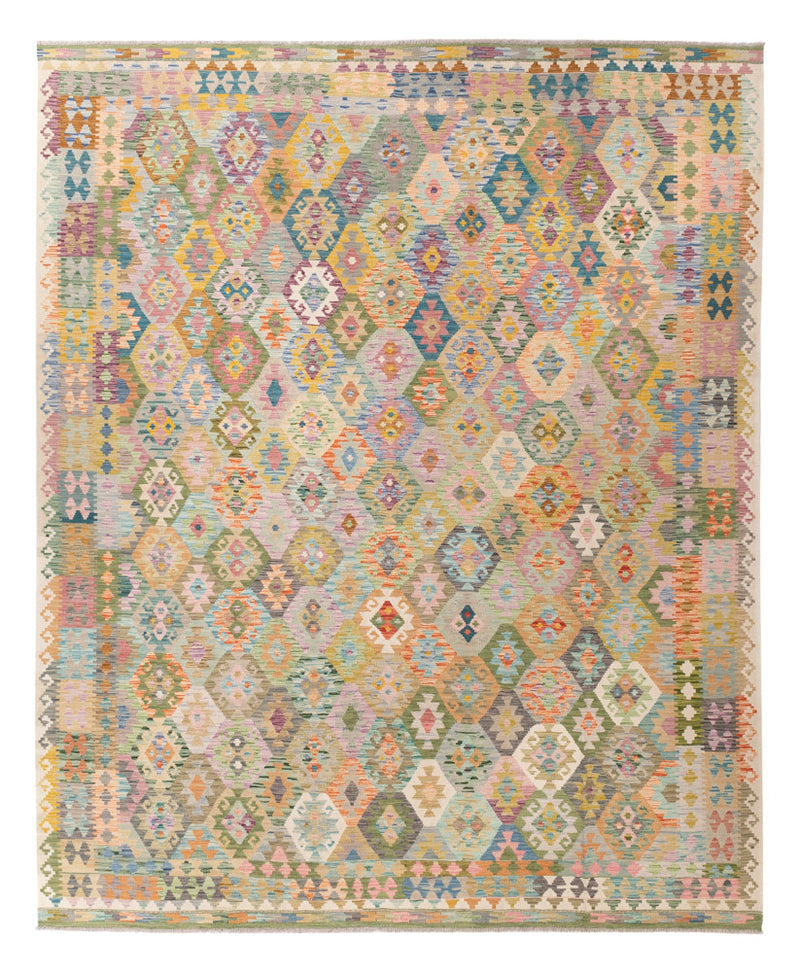 キリム マイメネ 絨毯 375x303cm - ウールラグ
