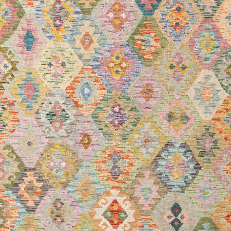 キリム マイメネ 絨毯 375x303cm - ウールラグ