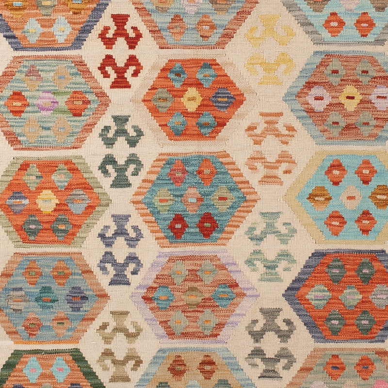 キリム マイメネ 絨毯 338x252cm - ウールラグ