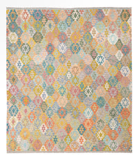 キリム マイメネ 絨毯 307x264cm - ウールラグ – product image