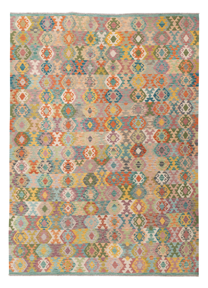 キリム マイメネ 絨毯 345x253cm - ウールラグ