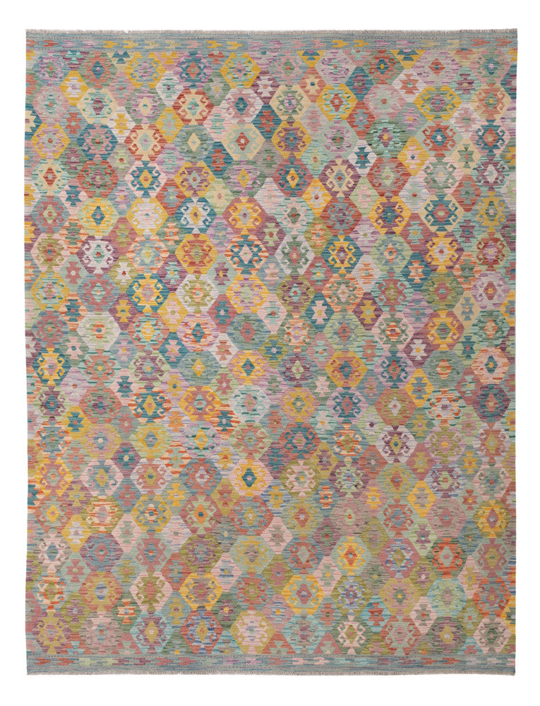 キリム マイメネ 絨毯 336x259cm - ウールラグ