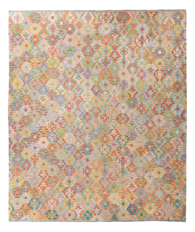 キリム マイメネ 絨毯 323x392cm - ウールラグ