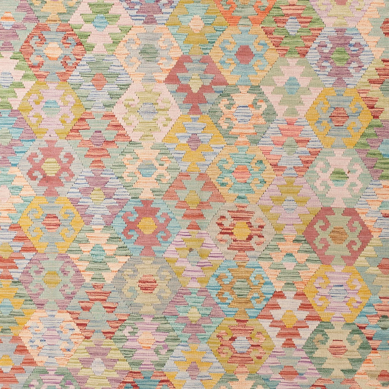 キリム マイメネ 絨毯 392x323cm - ウールラグ