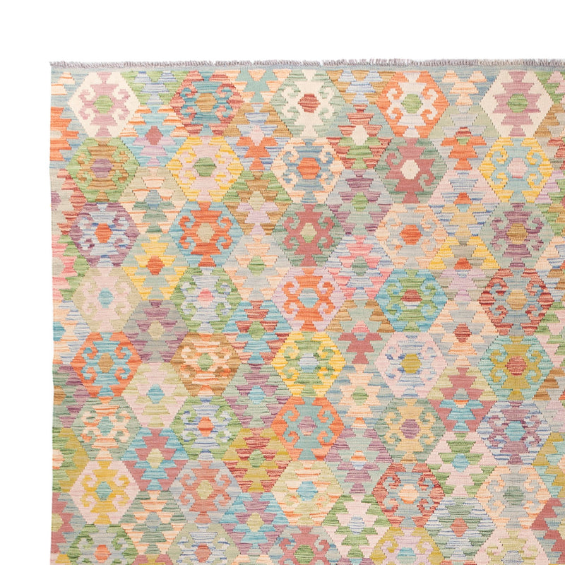 キリム マイメネ 絨毯 392x323cm - ウールラグ