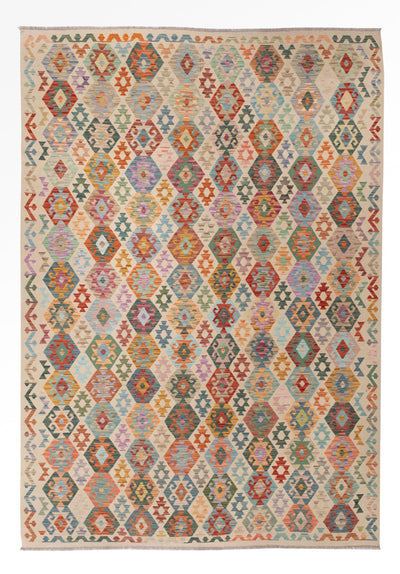 キリム マイメネ 絨毯 258x358cm - ウールラグ