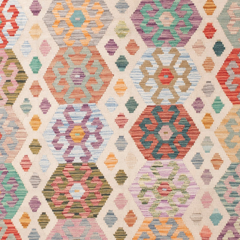 キリム マイメネ 絨毯 296x252cm - ウールラグ