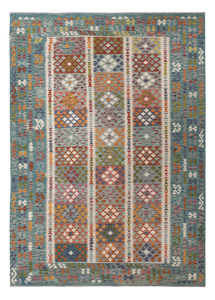 キリム マイメネ 絨毯 352x251cm - ウールラグ