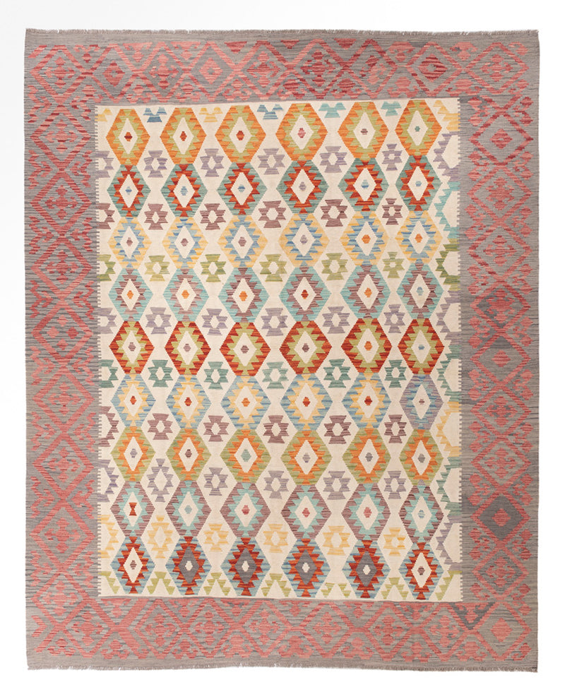 キリム マイメネ 絨毯 389x314cm - ウールラグ
