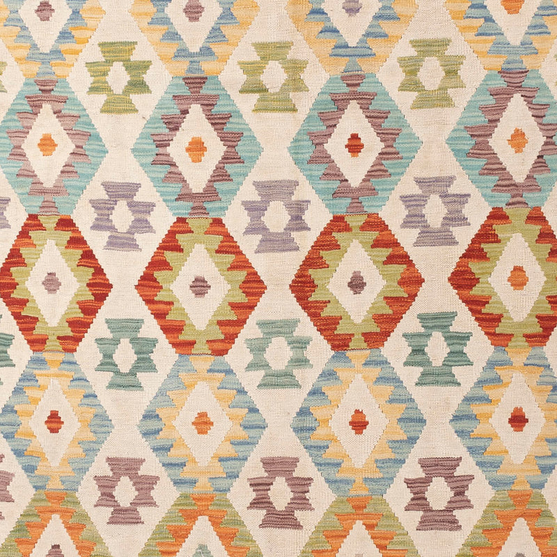 キリム マイメネ 絨毯 389x314cm - ウールラグ