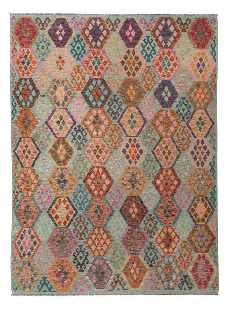 キリム マイメネ 絨毯 347x257cm - ウールラグ