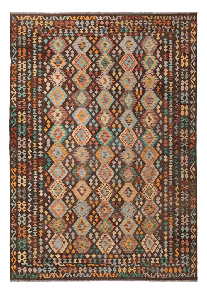 キリム マイメネ 絨毯 351x244cm - ウールラグ