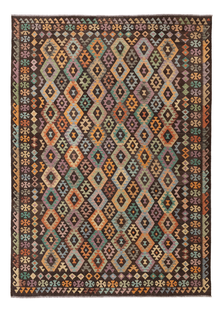 キリム マイメネ 絨毯 347x245cm - ウールラグ
